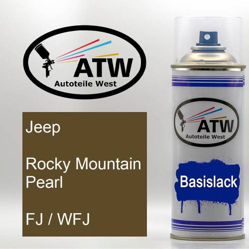 Jeep, Rocky Mountain Pearl, FJ / WFJ: 400ml Sprühdose, von ATW Autoteile West.